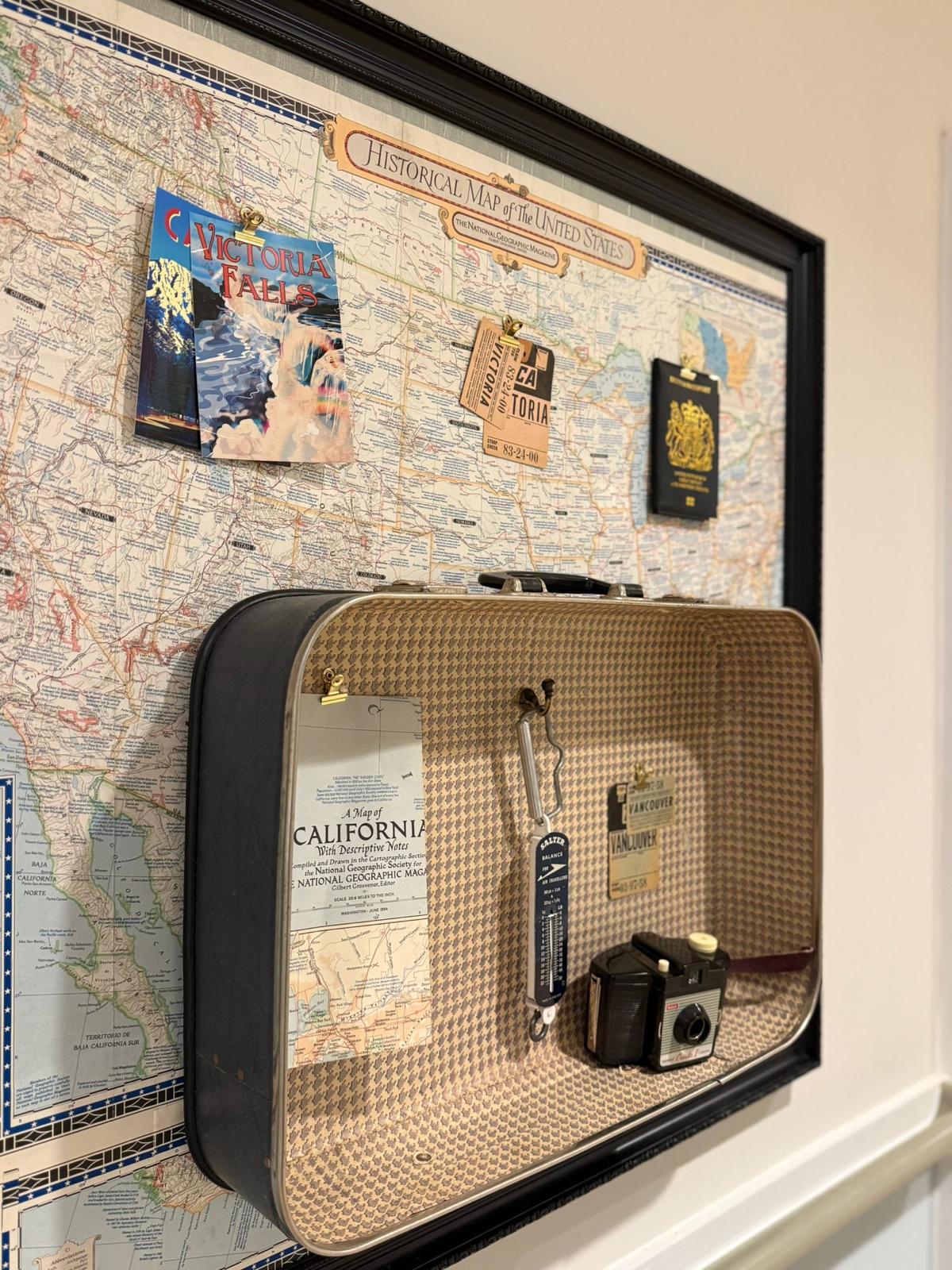 A reminiscence display at Oadby Manor — vintage memorabilia for residents to enjoy